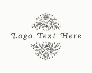 Botanical Flower Garden Logo