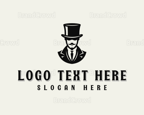 Sophisticated Gentleman Hat Logo