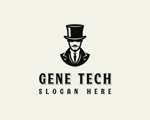 Sophisticated Gentleman Hat Logo