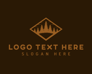 Outdoor - Woods Tree Forest logo design