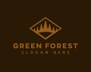 Woods Tree Forest logo design