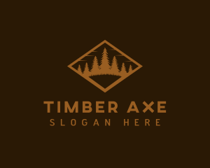 Woods Tree Forest logo design