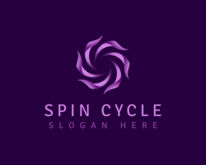 Spin - Radial Swirl AI logo design