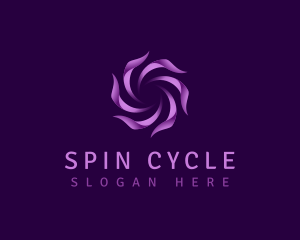 Radial Swirl AI logo design