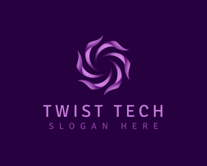 Twist - Radial Swirl AI logo design