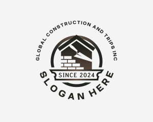 Brick Construction Builder logo design