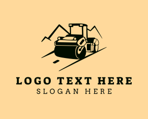 Road Roller Mountain Logo