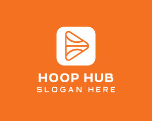 Hoop - Basketball Media Player logo design