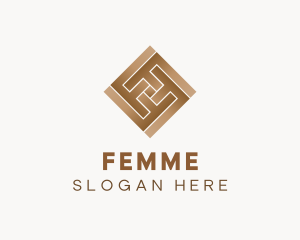 Wood Flooring Letter F logo design