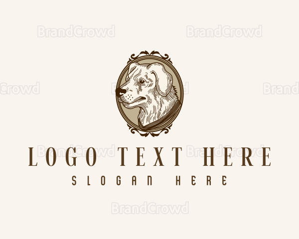 Pet Dog Grooming Logo