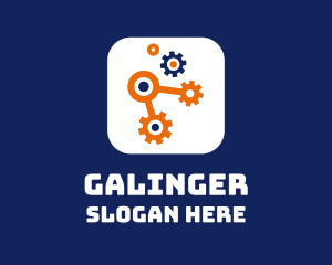 Industrial Gear Machine Logo