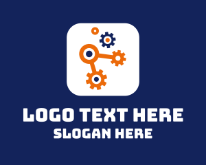 Industrial Gear Machine Logo