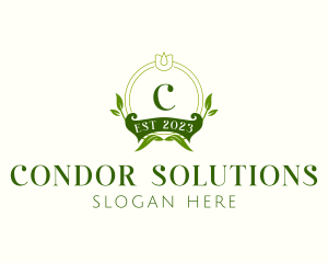 Elegant Floral Wedding logo design