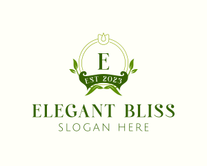 Elegant Floral Wedding logo design