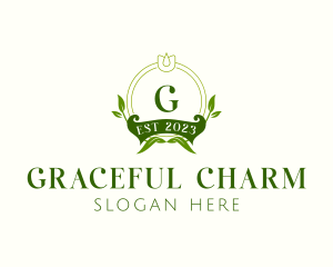 Elegant Floral Wedding logo design