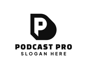 Podcaster - Entertainment Podcast Network logo design