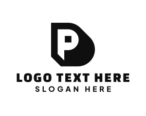 Letter P - Entertainment Podcast Network logo design