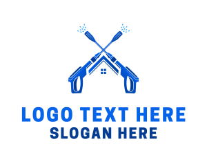 Cleaning - Pressure Washer House logo design