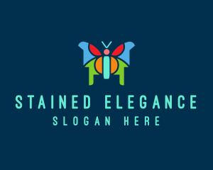 Butterfly Insect Mosaic logo design