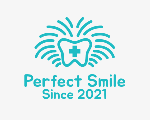Braces - Blue Medical Dentist logo design