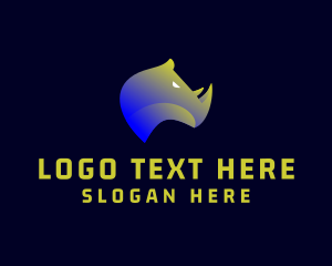 Digital Marketing - Rhinoceros Animal Brand logo design