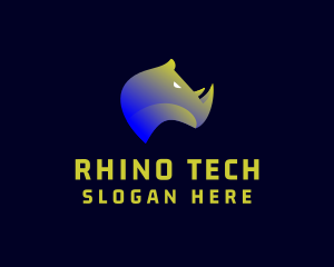 Rhinoceros Animal Brand logo design