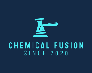 Chemistry - Chemistry Gavel Flask logo design