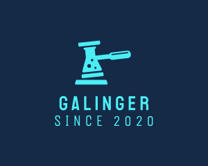 Analyze - Chemistry Gavel Flask logo design