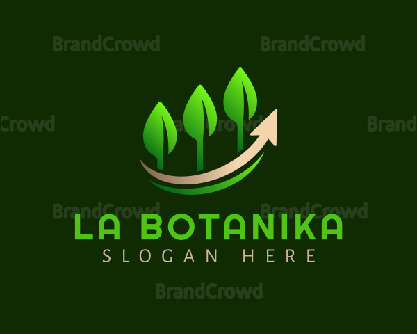 Plant Leaves Growth Logo