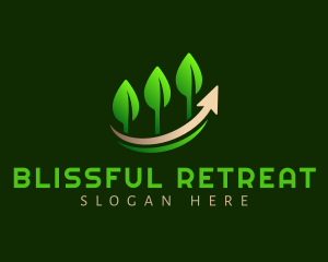 Development - Plant Leaves Growth logo design