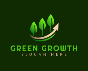 Plant Leaves Growth logo design