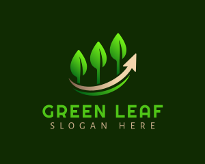 Plant Leaves Growth logo design