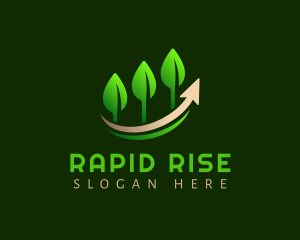 Growth - Plant Leaves Growth logo design