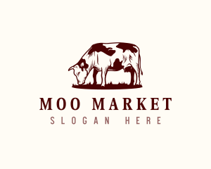 Cow Animal Farm logo design