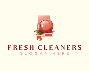 Alabama Fresh Peach  logo design