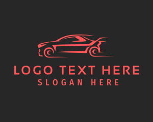 Fast Racing Car Logo