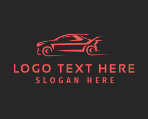 Fast Racing Car Logo