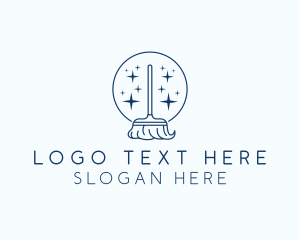 Neat - Simple Mop Cleaning logo design