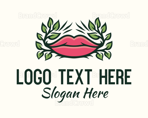 Organic Plant Lips Logo