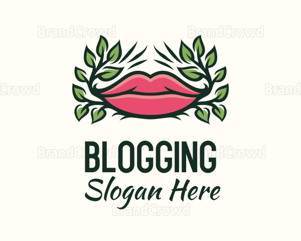 Organic Plant Lips Logo