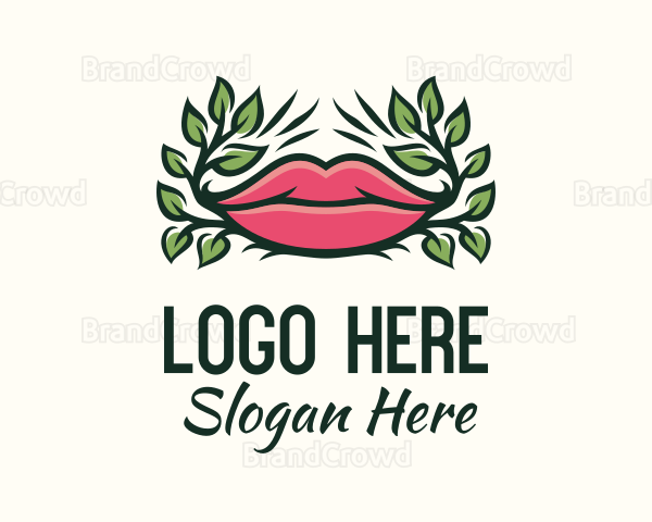 Organic Plant Lips Logo