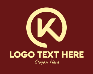 Chef Emblem Letter K Logo