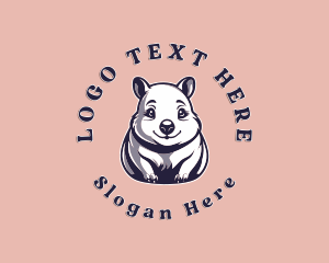 Animal - Wombat Cute Animal logo design