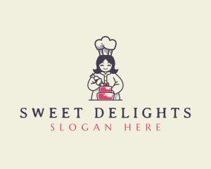 Pastry Chef Baker logo design