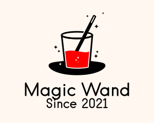 Wand - Magic Juice Drink logo design