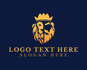 Majestic - Royal Lion King logo design
