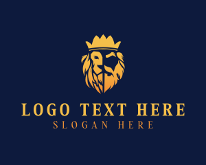 Luxe - Royal Lion King logo design