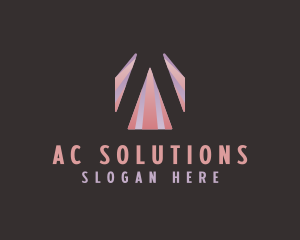 Triangle Arrow Letter A logo design