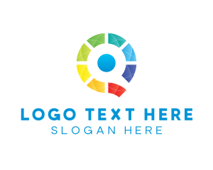 Round - Colorful Startup Business Letter Q logo design