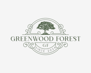 Forestry Tree Park logo design